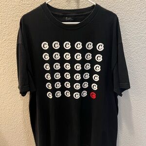 Black Short Sleeve Tee with Graphic Design